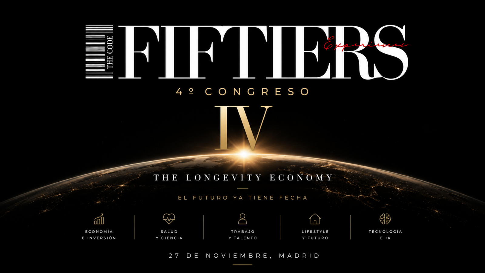 Cartel oficial del 4º Congreso FIFTIERS en The Palace Madrid