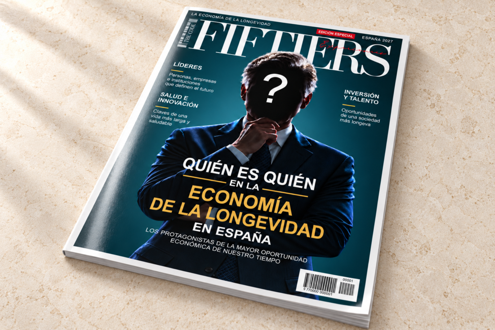Portada de la Edición Especial 2027 de FIFTIERS: Quién es Quién en la Economía de la Longevidad en España.